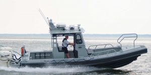 Silver Ships Ambar Series AM 800 patrol boat side view