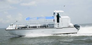 Silver Ships Explorer Series passenger boat up close