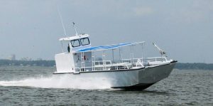 Silver Ships Explorer Series passenger vessel with awning