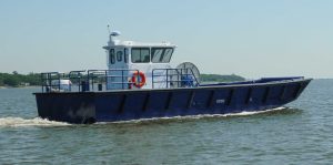 Silver Ships Explorer Series workboat on the water