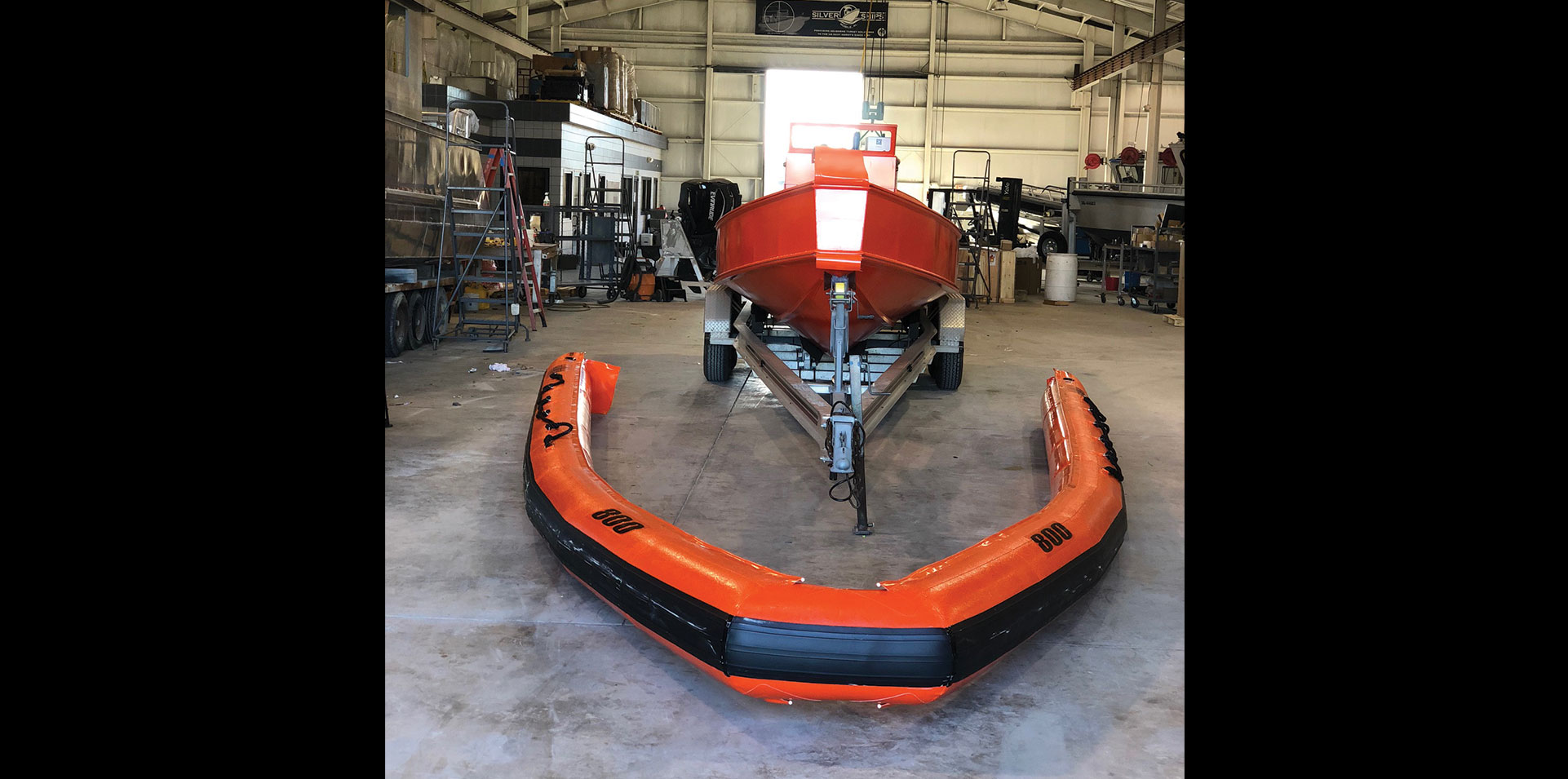 RHIB inflatable collar before added to Ambar boat
