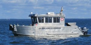 Silver Ships U.S. Army Corps of Engineers survey boat
