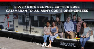 Photo Courtesy Of U.S. Army Family of Michael Ducarpe pose on the Motor Vessel (M/V) Ducarpe after a christening ceremony held at the Seabrook Harbor & Marine, in New Orleans, La. Vessel was named in honor of Ducarpe